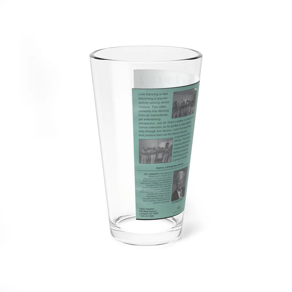 LINE DANCING FOR SENIORS (VHS COVER) Pint Glass 16oz - Go Mug Yourself