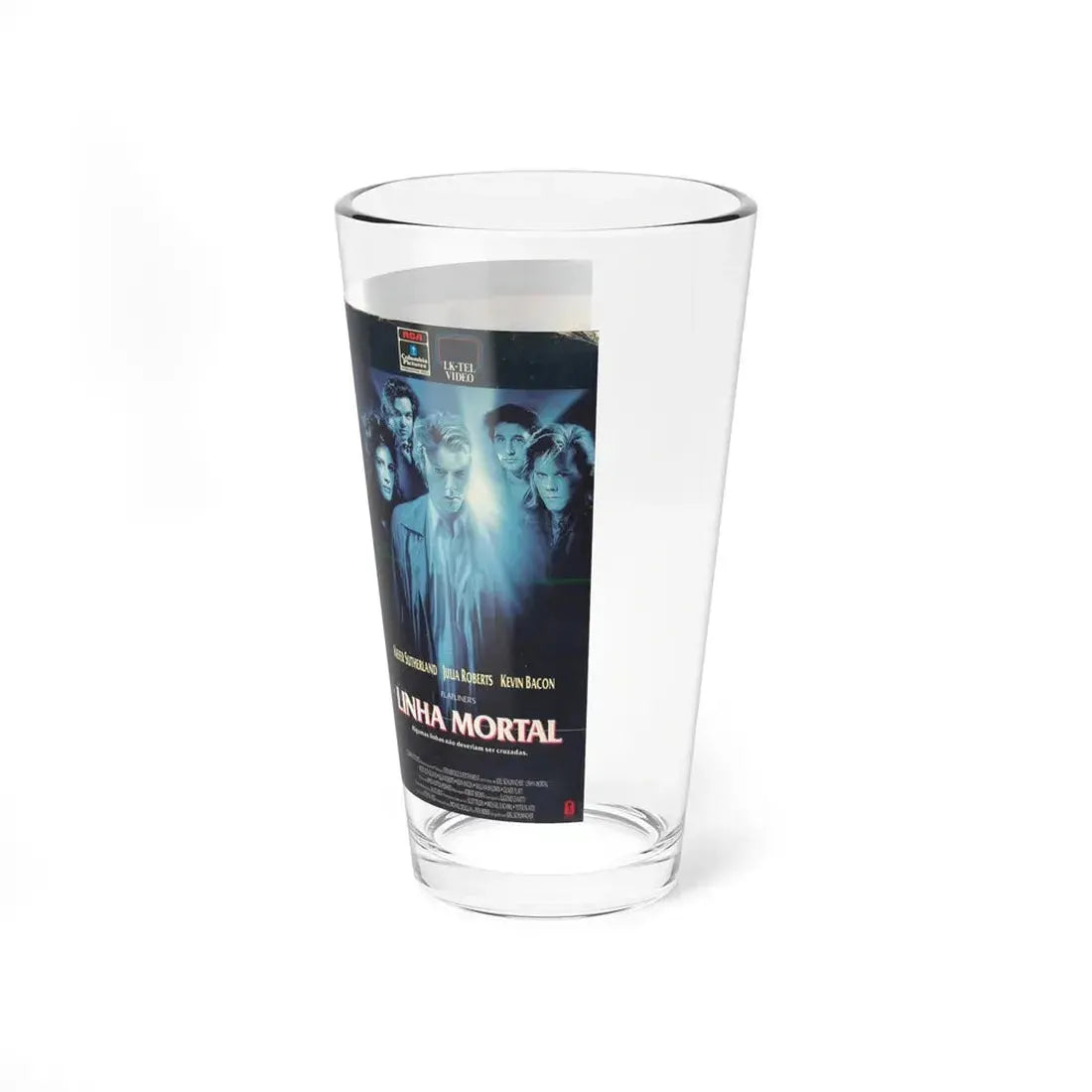 LINHA MORTAL FLATLINERS (VHS COVER) Pint Glass 16oz - Go Mug Yourself