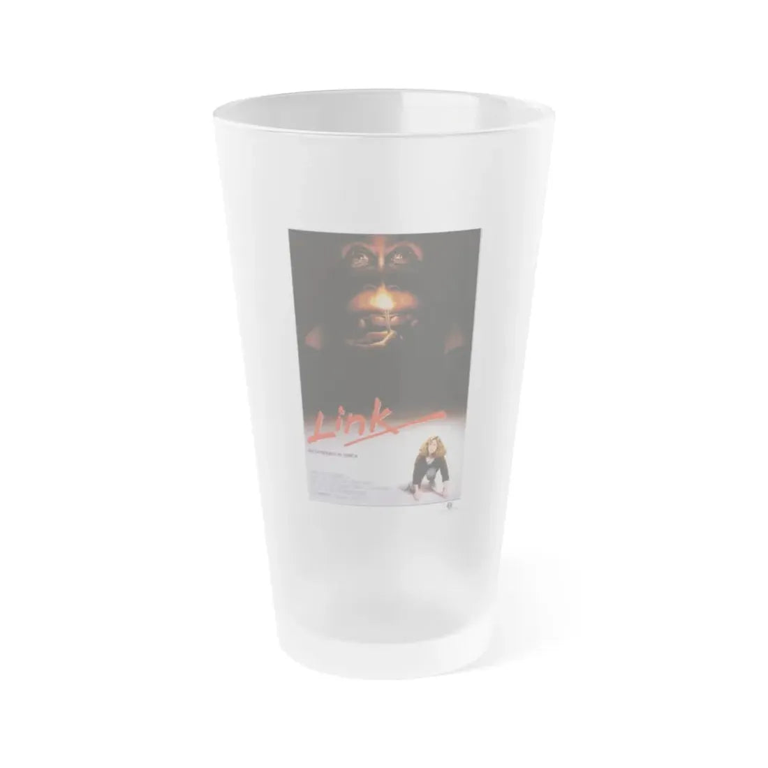 LINK 1986 Movie Poster - Frosted Pint Glass 16oz 16oz Frosted - Go Mug Yourself