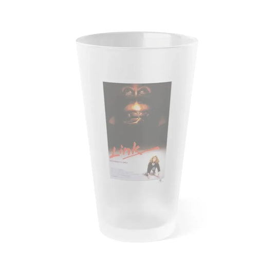 LINK 1986 Movie Poster - Frosted Pint Glass 16oz 16oz Frosted - Go Mug Yourself