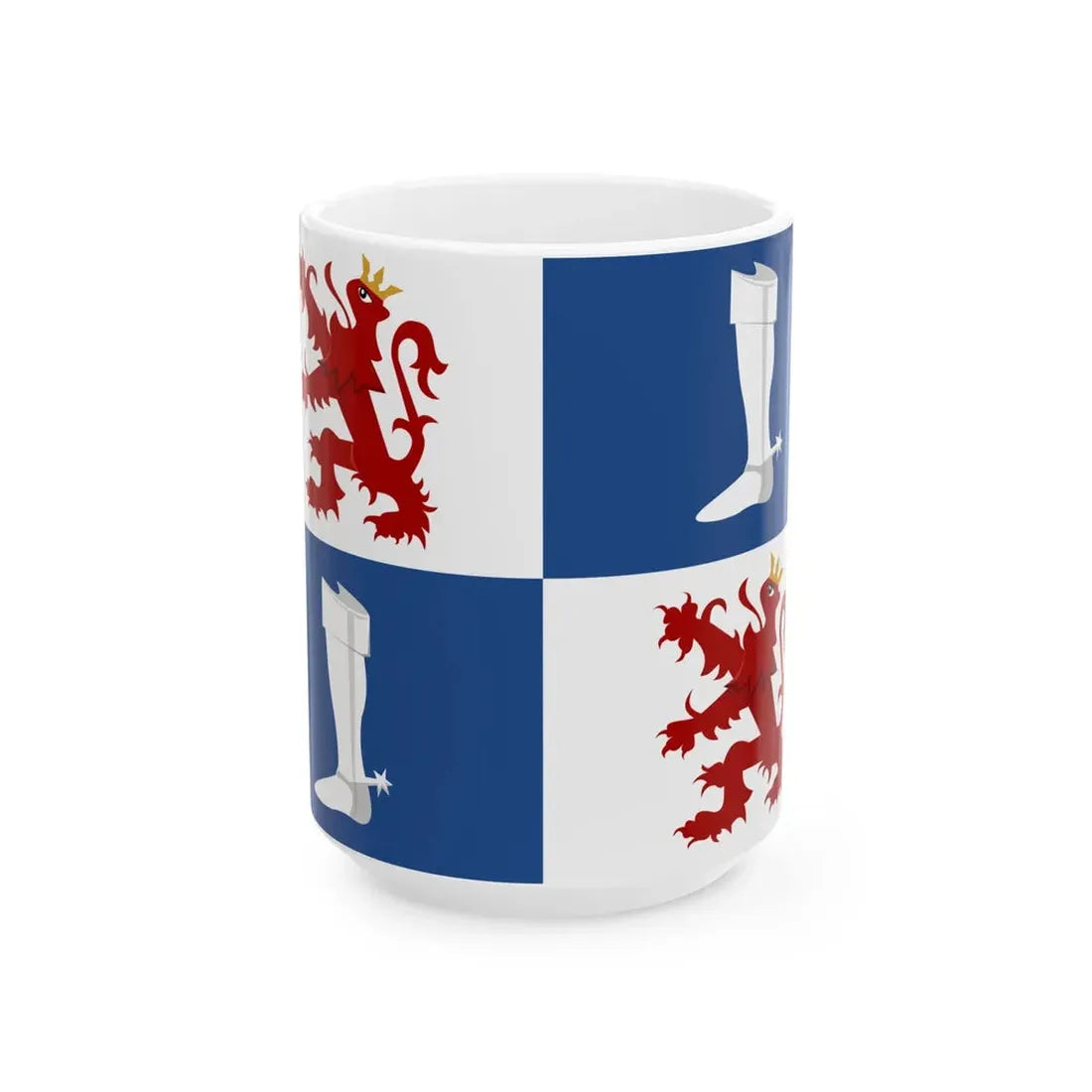 Linter vlag (Belgium) White Coffee Mug 15oz - Go Mug Yourself