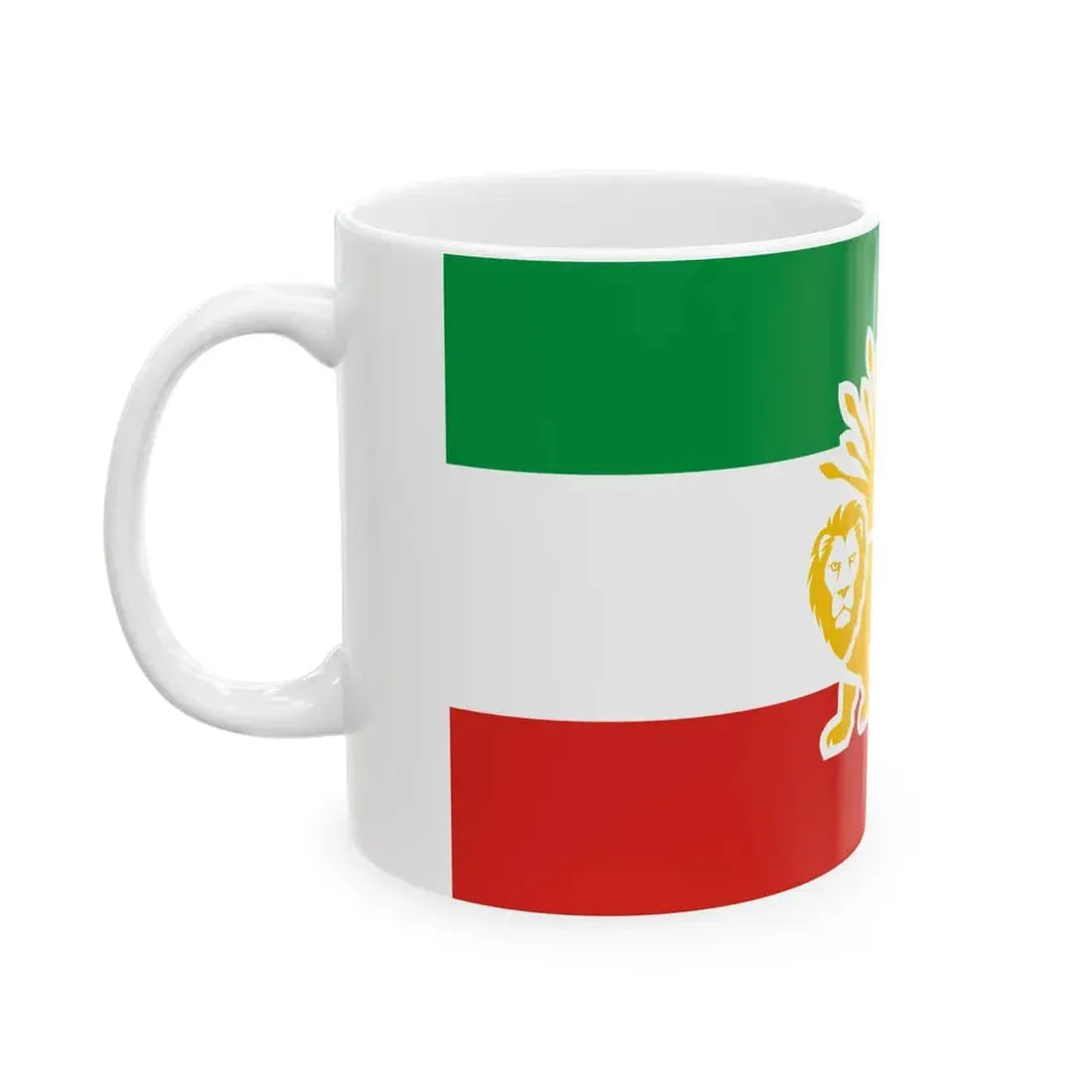 Lion and Sun Flag proposal for the Republic of Iran (Iran) White Coffee Mug - Go Mug Yourself