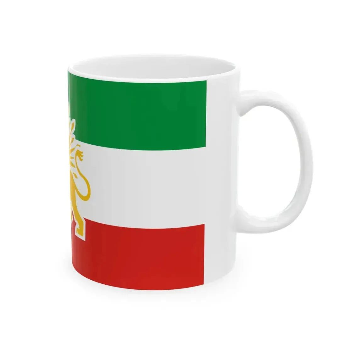 Lion and Sun Flag proposal for the Republic of Iran (Iran) White Coffee Mug - Go Mug Yourself