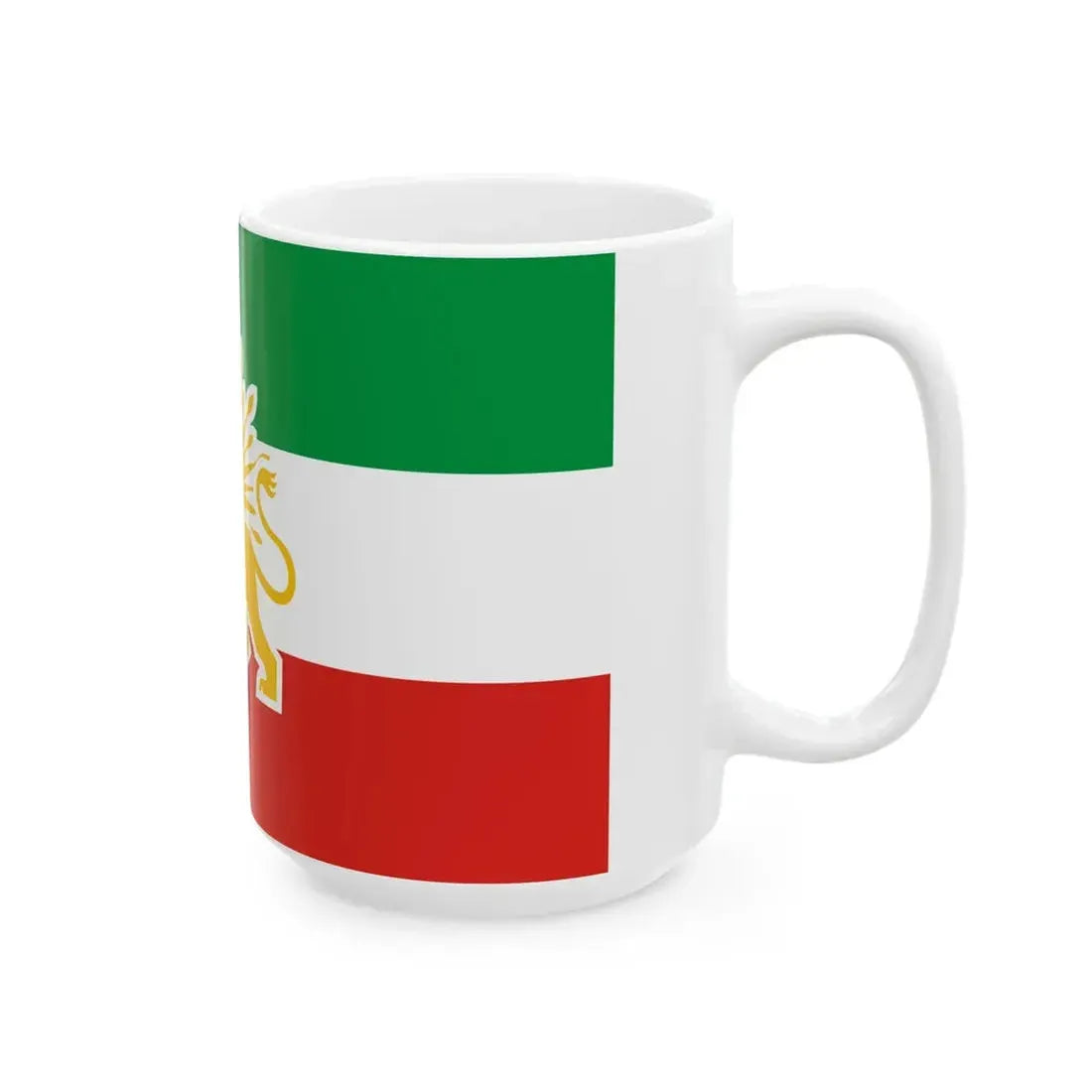 Lion and Sun Flag proposal for the Republic of Iran (Iran) White Coffee Mug - Go Mug Yourself