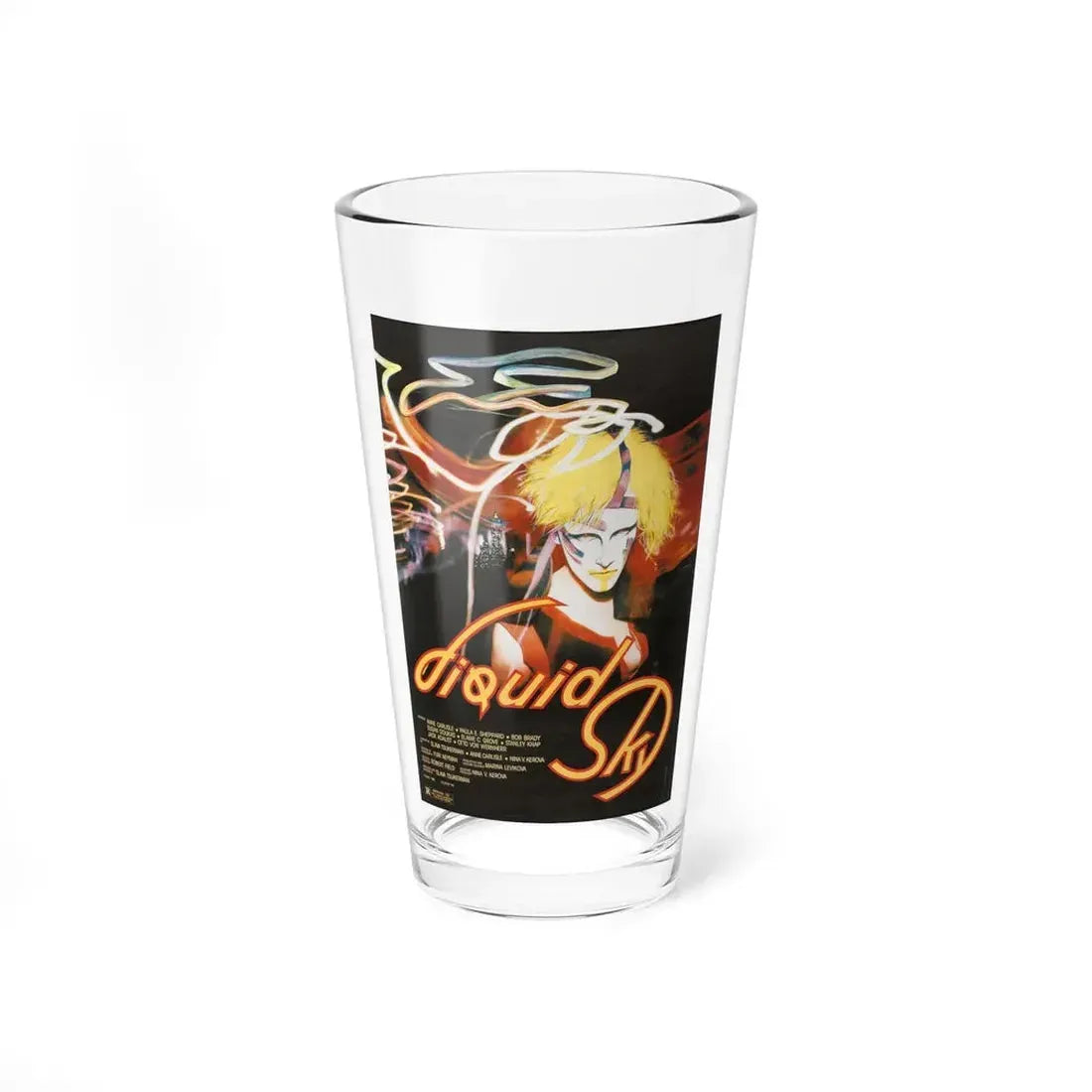LIQUID SKY 1982 Movie Poster - Pint Glass 16oz 16oz - Go Mug Yourself