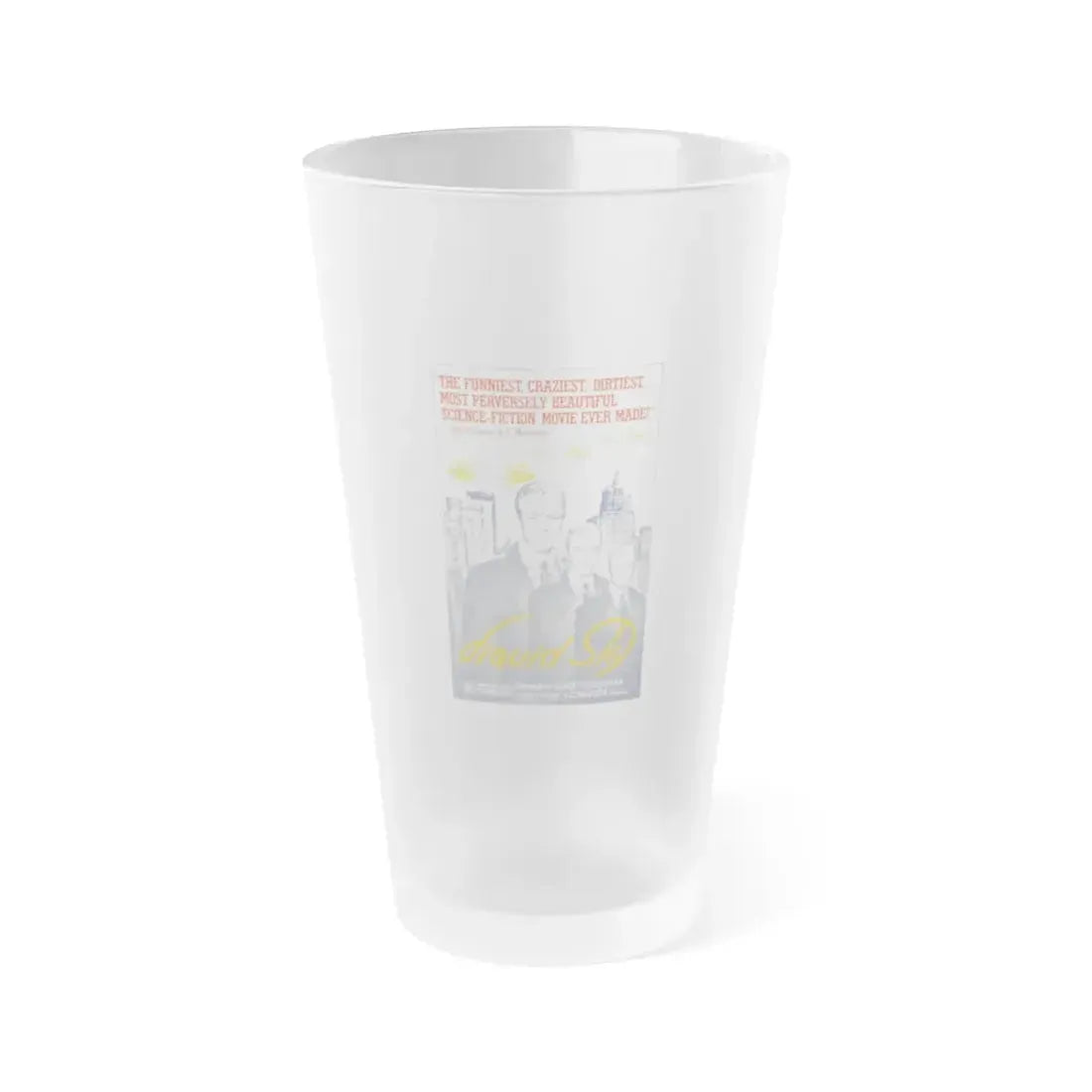 LIQUID SKY (2) 1982 Movie Poster - Frosted Pint Glass 16oz 16oz Frosted - Go Mug Yourself