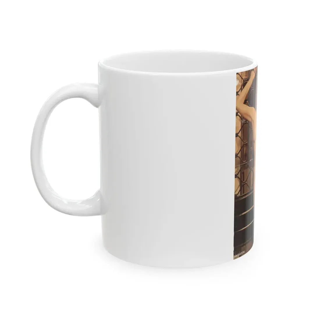 Lisa Gastoni #73 - Nude (Vintage Female Icon) White Coffee Mug - Go Mug Yourself