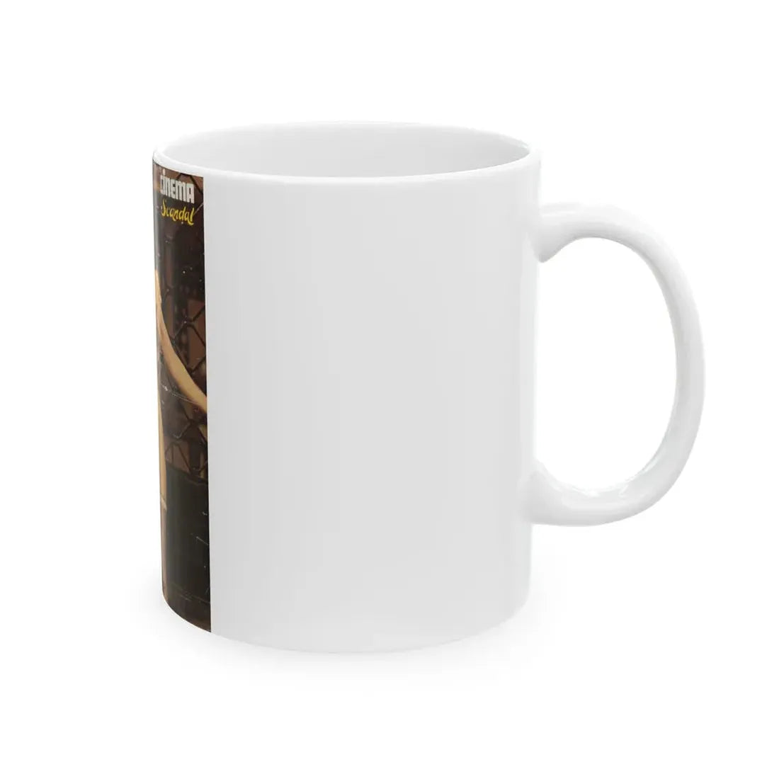 Lisa Gastoni #73 - Nude (Vintage Female Icon) White Coffee Mug - Go Mug Yourself
