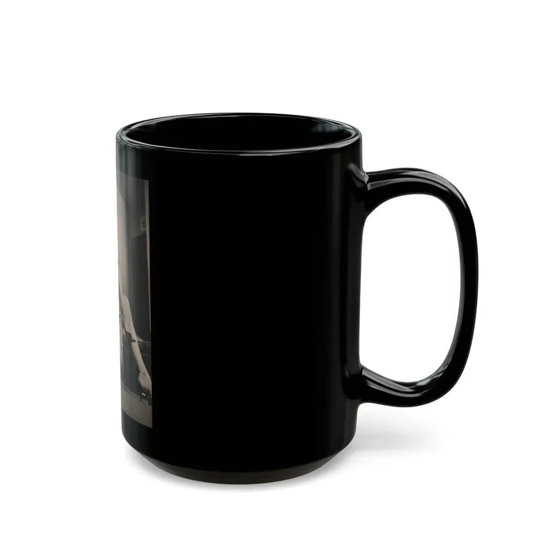 Lisa Montell #19 - International Pin-Ups Mag. '57 - 1 B&W Photo (Vintage Female Icon) Black Coffee Mug - Go Mug Yourself