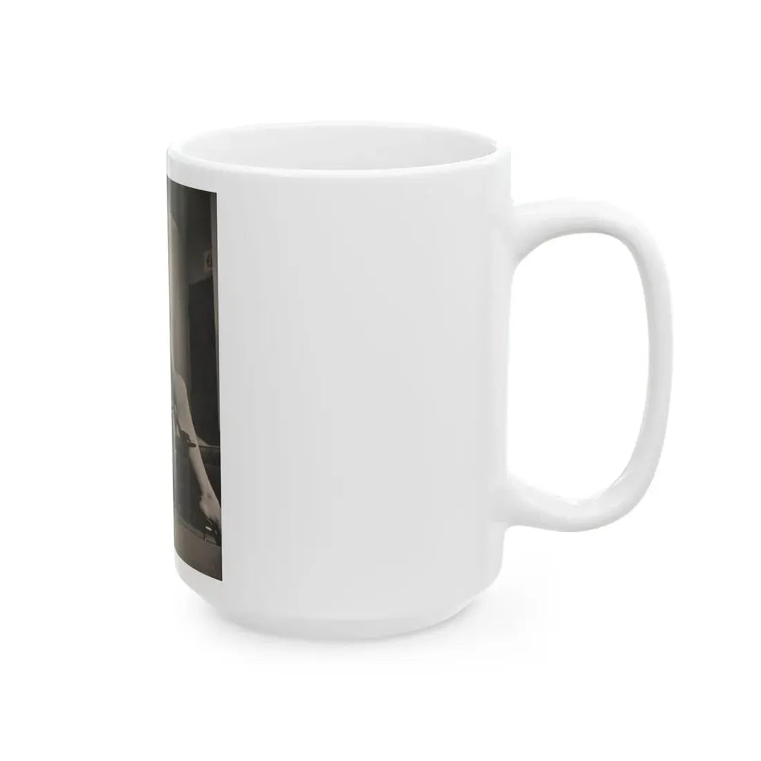 Lisa Montell #19 - International Pin-Ups Mag. '57 - 1 B&W Photo (Vintage Female Icon) White Coffee Mug - Go Mug Yourself