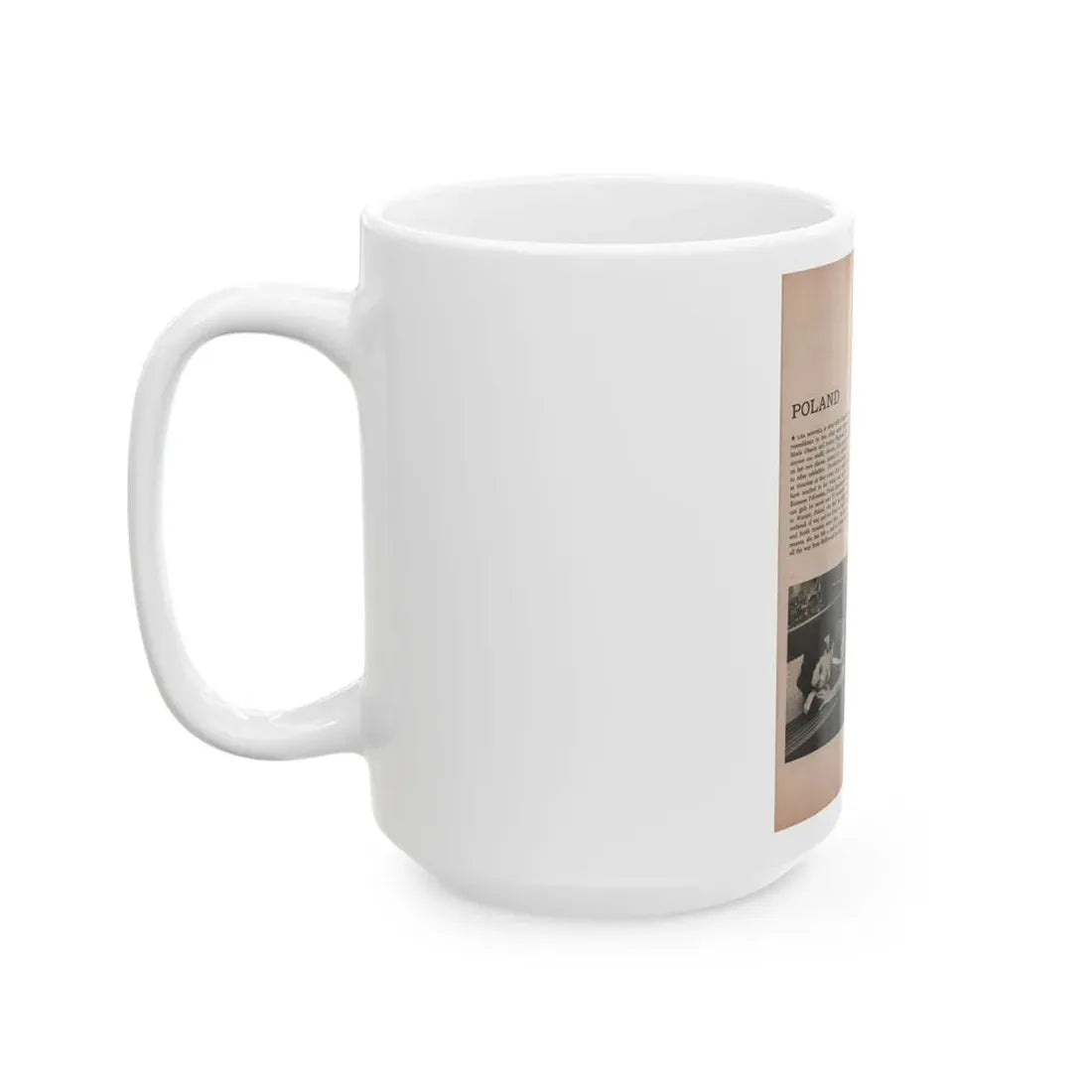 Lisa Montell #20 - International Pin-Ups Mag. '57 - 2 B&W Photos & Small Article (Vintage Female Icon) White Coffee Mug - Go Mug Yourself