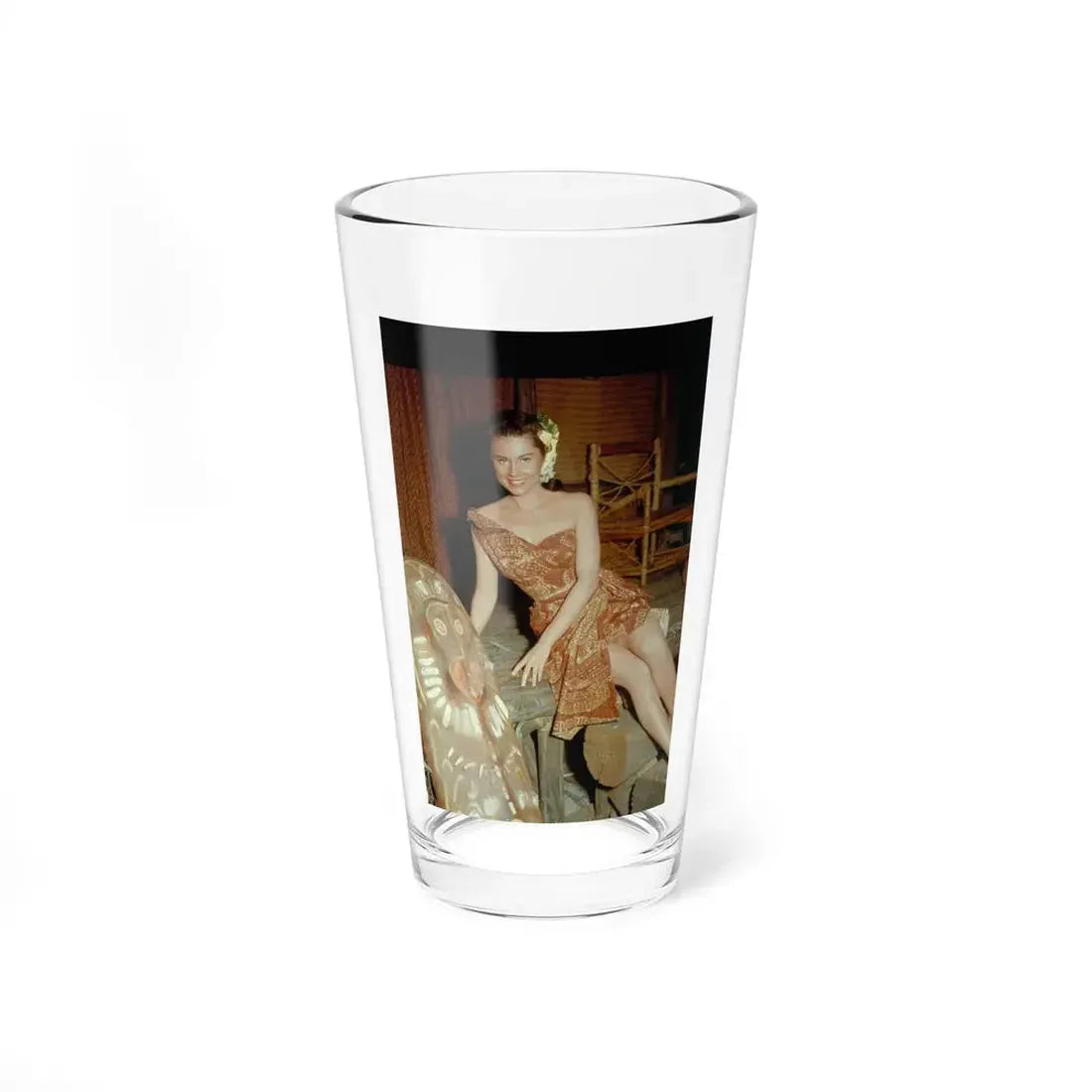 Lisa Montell #23 (Vintage Female Icon) Pint Glass 16oz 16oz - Go Mug Yourself