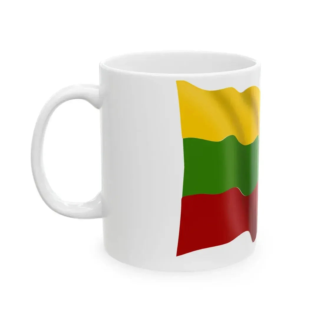 Lithuania-flag (Lithuania) White Coffee Mug - Go Mug Yourself