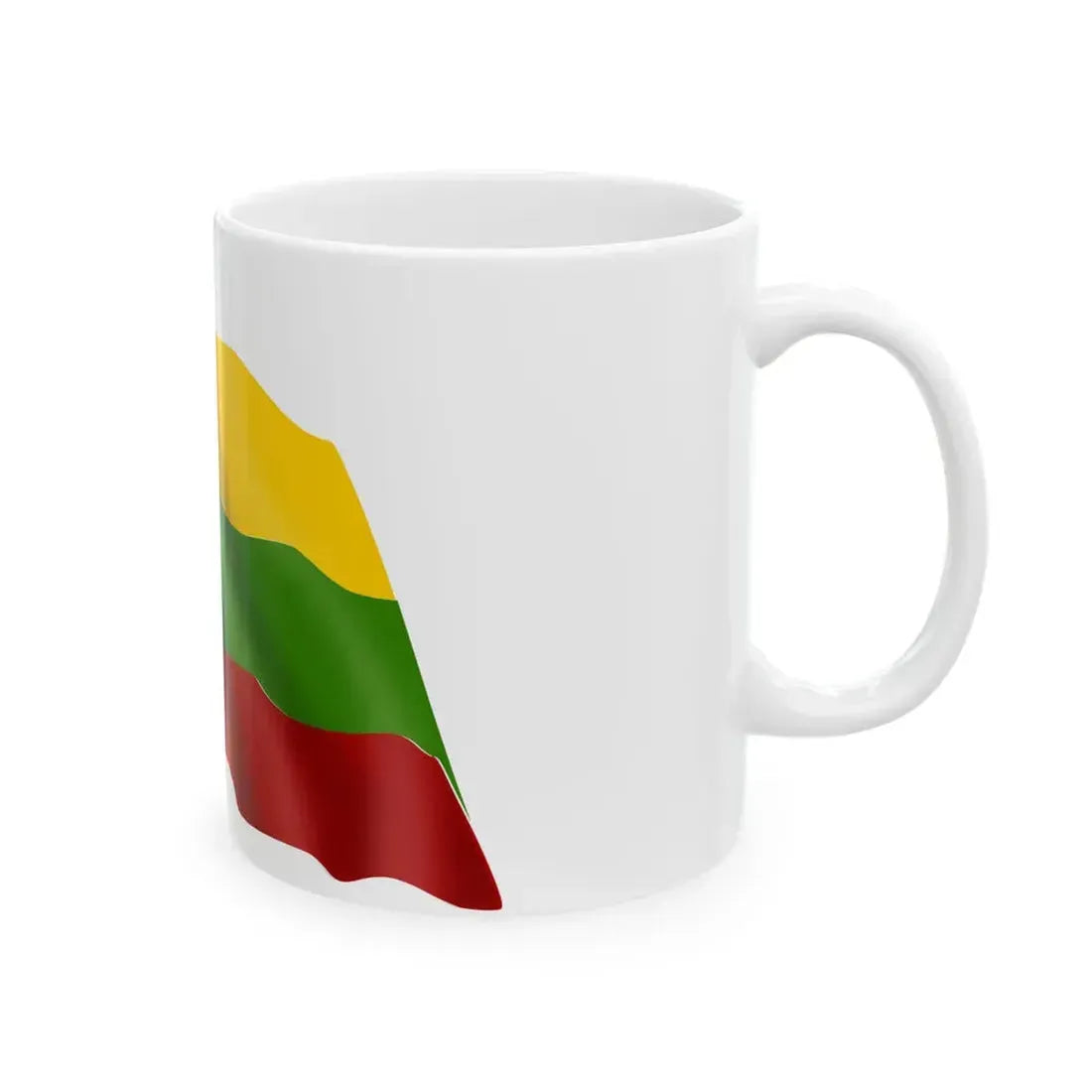 Lithuania-flag (Lithuania) White Coffee Mug - Go Mug Yourself
