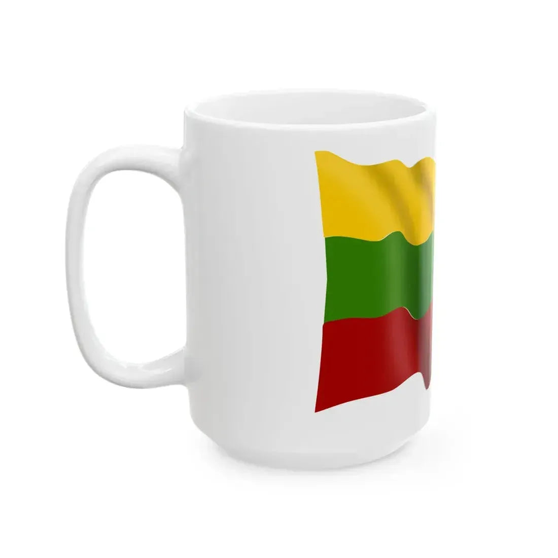 Lithuania-flag (Lithuania) White Coffee Mug - Go Mug Yourself