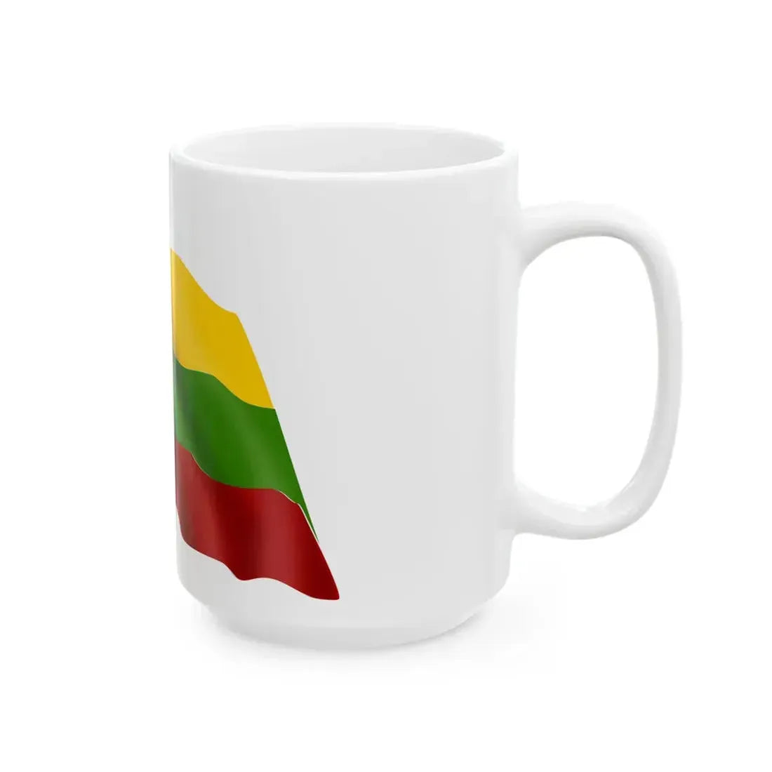 Lithuania-flag (Lithuania) White Coffee Mug - Go Mug Yourself