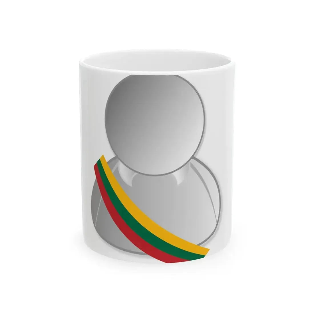 Lithuania politic personality icon (Lithuania) White Coffee Mug 11oz - Go Mug Yourself