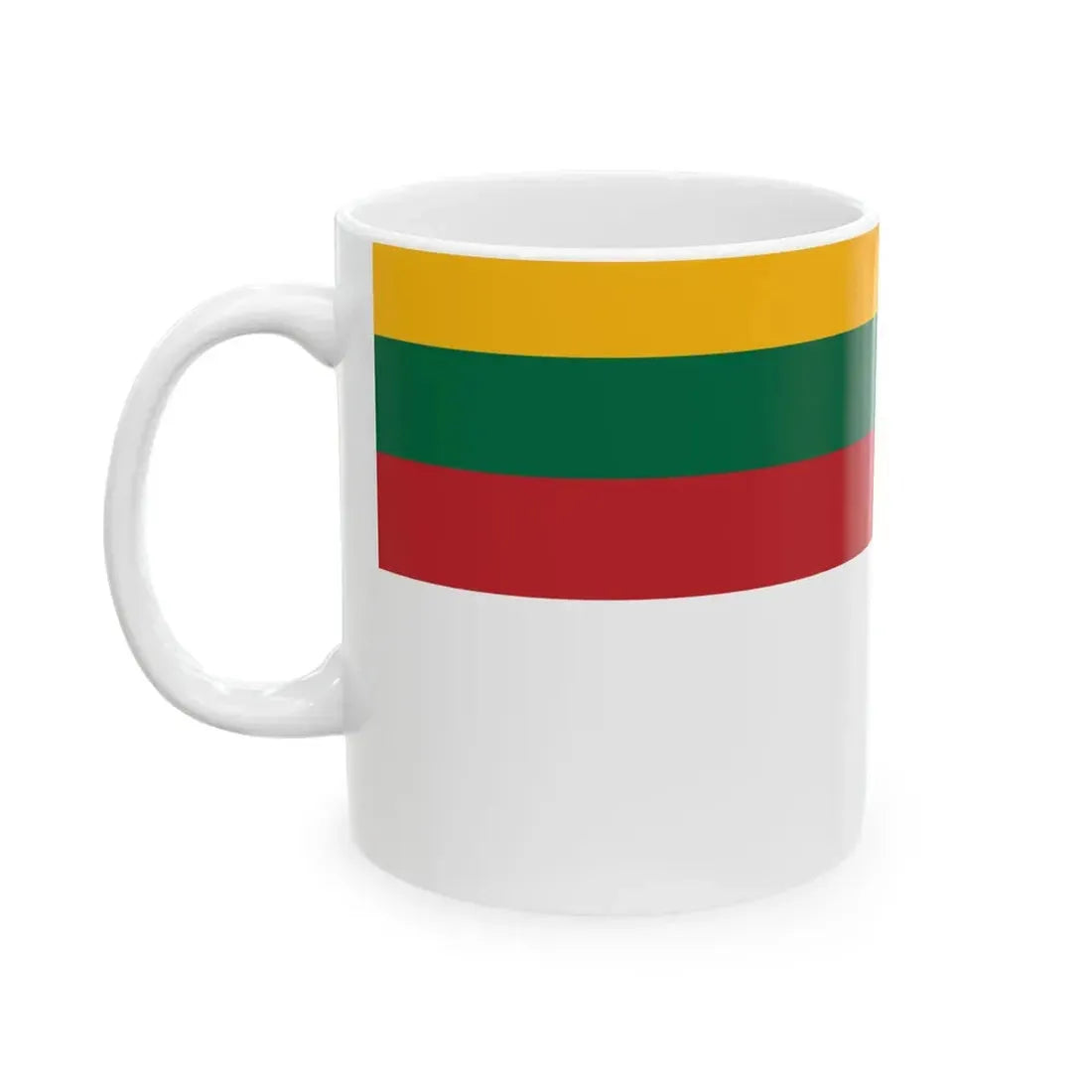 Lithuanian Minister of Defences flag (Lithuania) White Coffee Mug - Go Mug Yourself