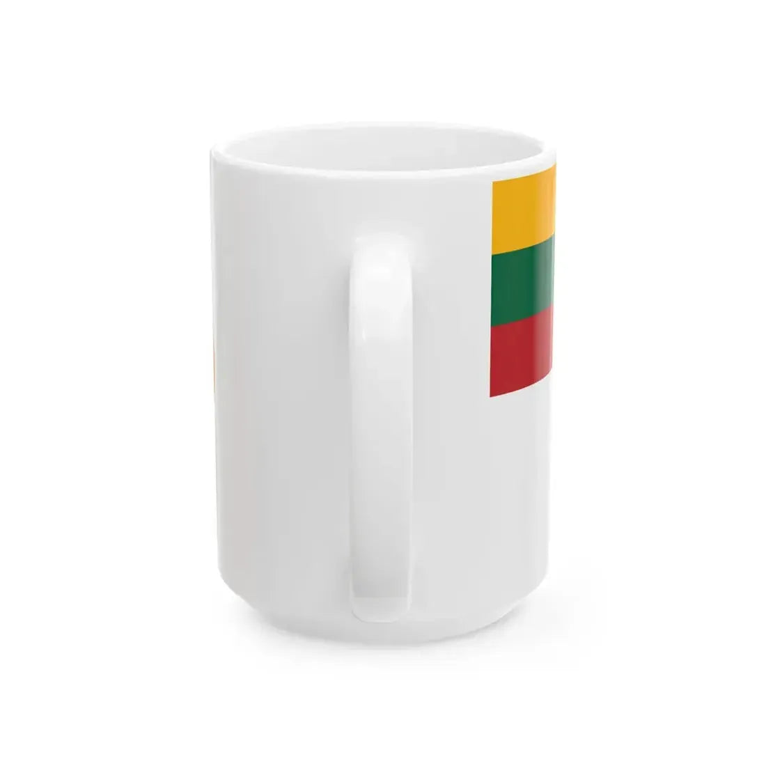 Lithuanian Minister of Defences flag (Lithuania) White Coffee Mug - Go Mug Yourself