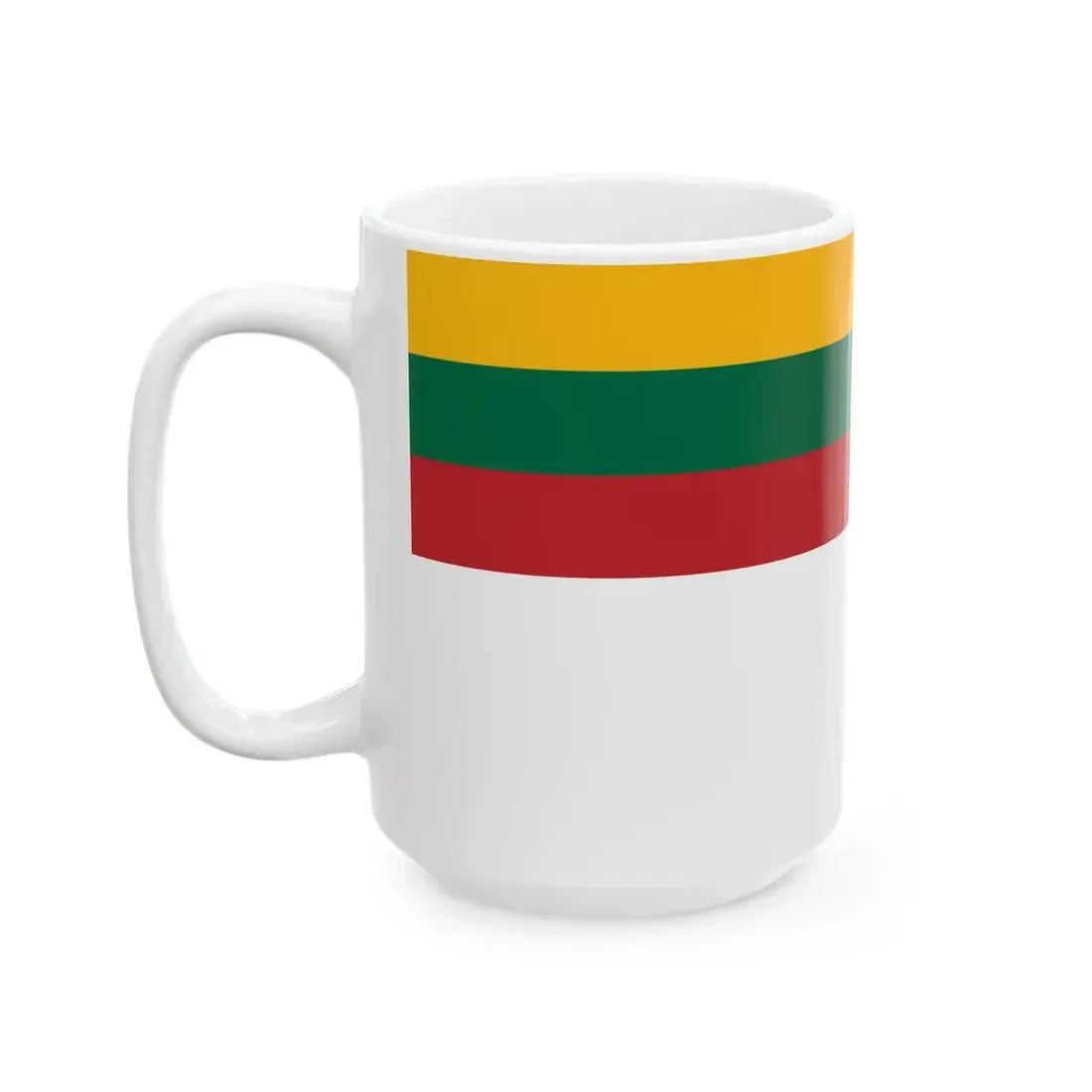 Lithuanian Minister of Defences flag (Lithuania) White Coffee Mug - Go Mug Yourself