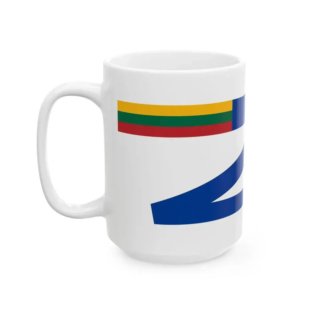 Lithuanian Naval pennant (Lithuania) White Coffee Mug - Go Mug Yourself