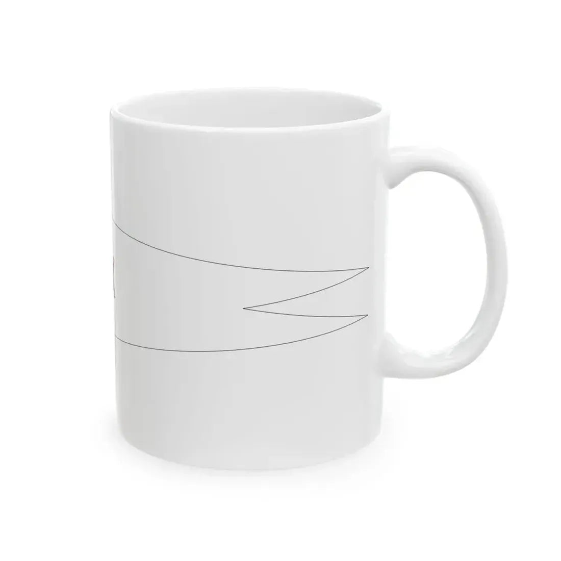Lithuanian Navy Division Commanders pennant (Lithuania) White Coffee Mug - Go Mug Yourself