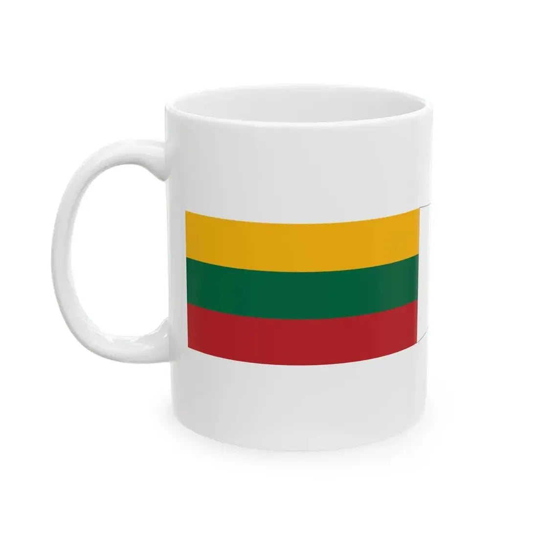 Lithuanian Navy Group Commanders pennant (Lithuania) White Coffee Mug - Go Mug Yourself