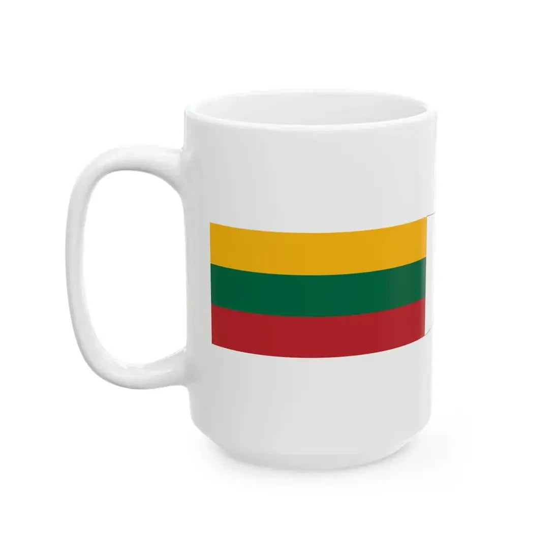 Lithuanian Navy Group Commanders pennant (Lithuania) White Coffee Mug - Go Mug Yourself