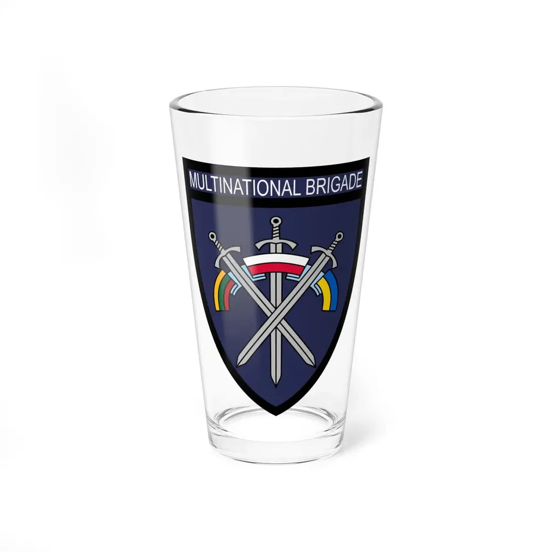 LITPOLUKRBRIG Multinational (Ukraine) Pint Glass 16oz 16oz - Go Mug Yourself