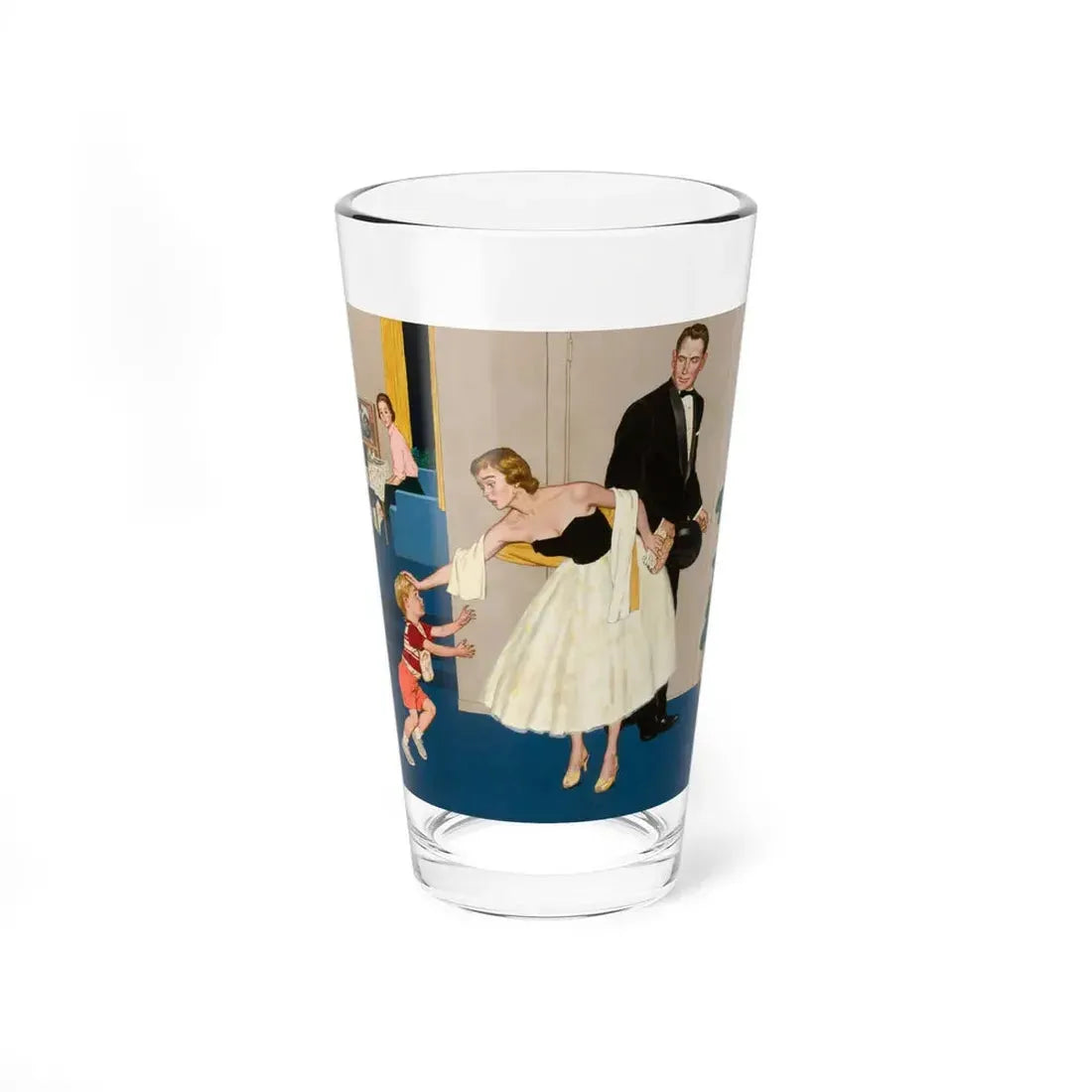 Little Boy with Dirty Hands, Saturday Evening Post Cover, September 27, 1957 - Pint Glass 16oz 16oz - Go Mug Yourself