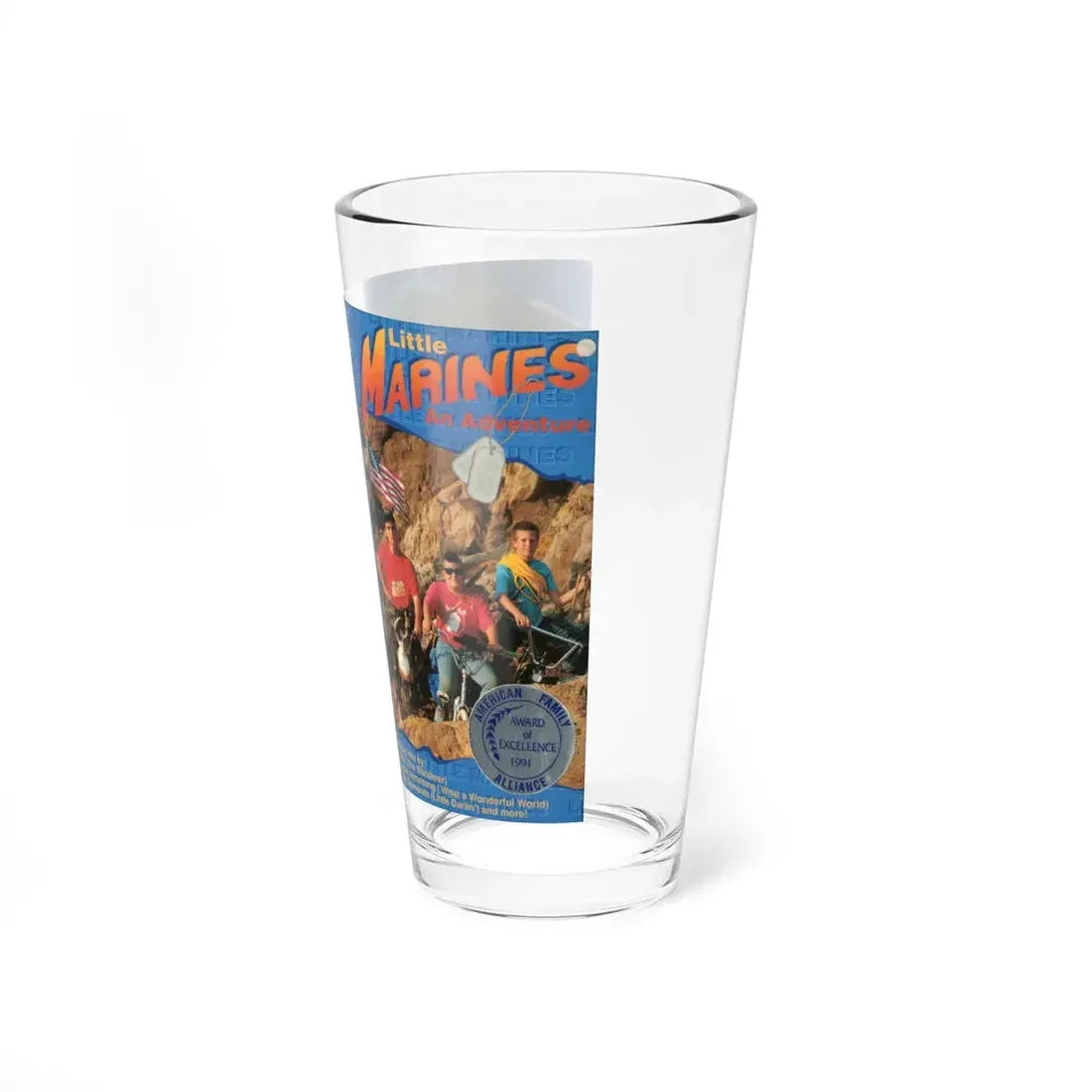 LITTLE MARINES AN ADVENTURE (VHS COVER) Pint Glass 16oz - Go Mug Yourself