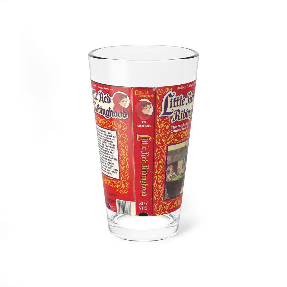 LITTLE RED RIDING HOOD (VHS COVER) Pint Glass 16oz 16oz - Go Mug Yourself