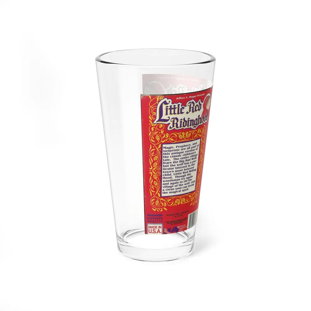 LITTLE RED RIDING HOOD (VHS COVER) Pint Glass 16oz - Go Mug Yourself