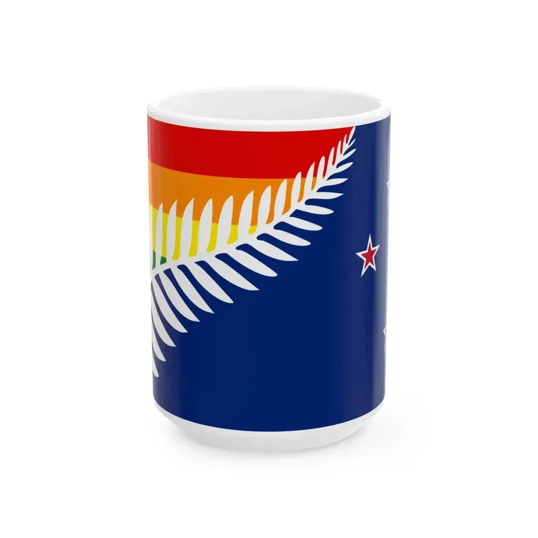 Lockwood New Zealand LGBT Flag (New Zealand) White Coffee Mug 15oz - Go Mug Yourself