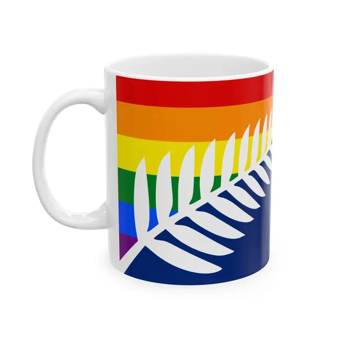 Lockwood New Zealand LGBT Flag (New Zealand) White Coffee Mug - Go Mug Yourself