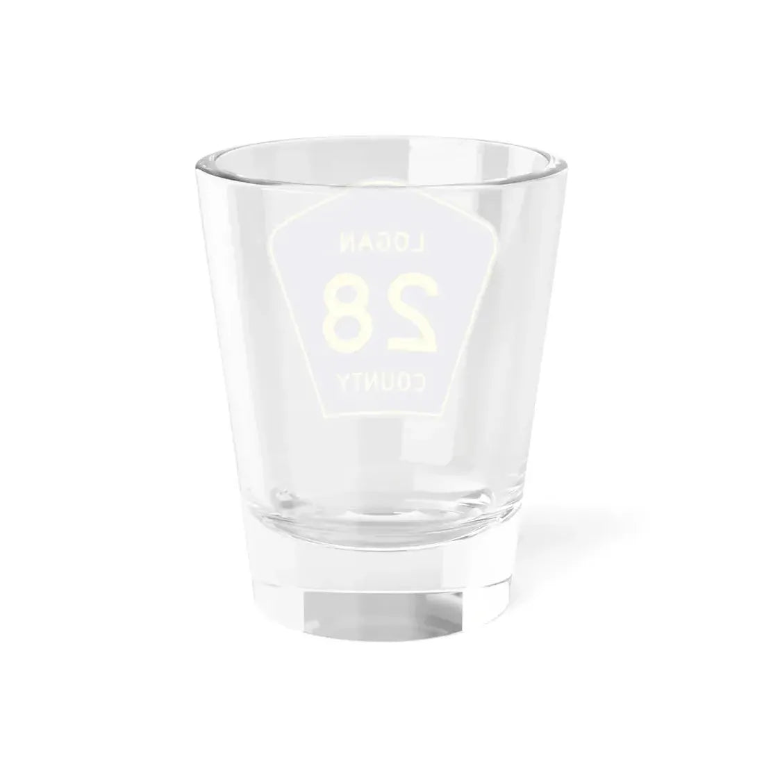 Logan County 28 (Illinois) (Road Sign) Shot Glass 1.5oz - Go Mug Yourself