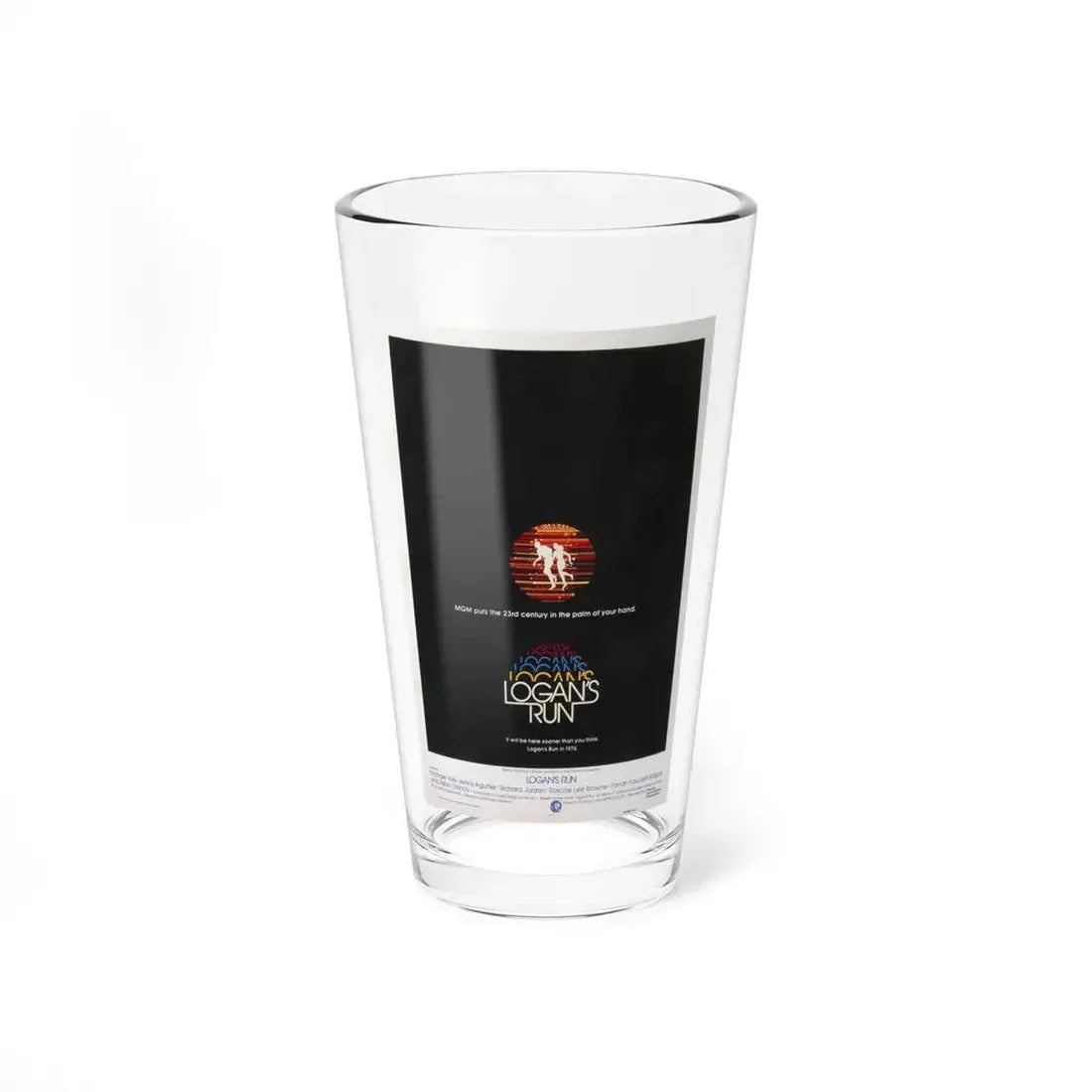 LOGAN'S RUN (TEASER) 1976 Movie Poster - Pint Glass 16oz 16oz - Go Mug Yourself