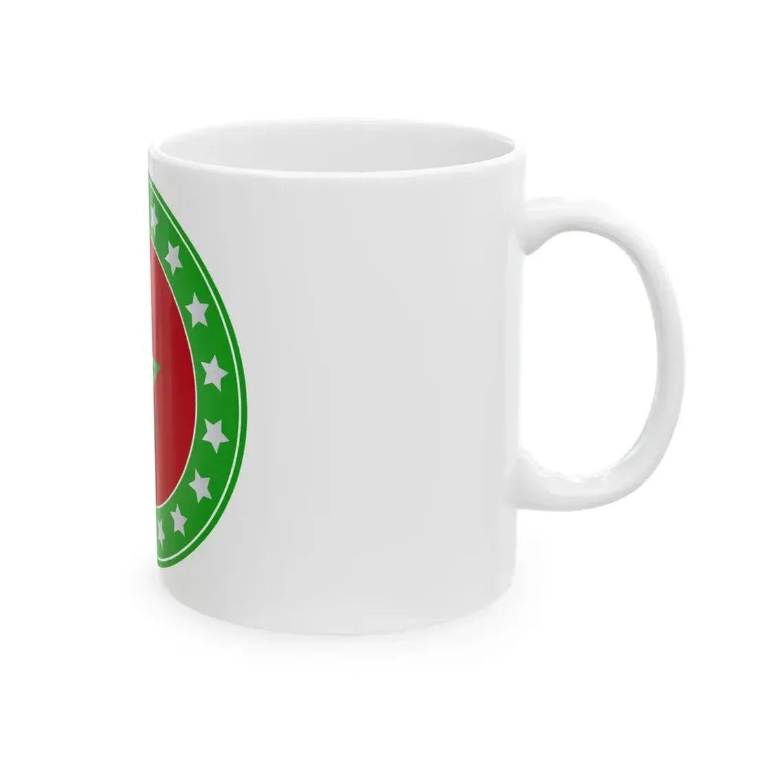Logo Flag Morocco (Morocco) White Coffee Mug - Go Mug Yourself