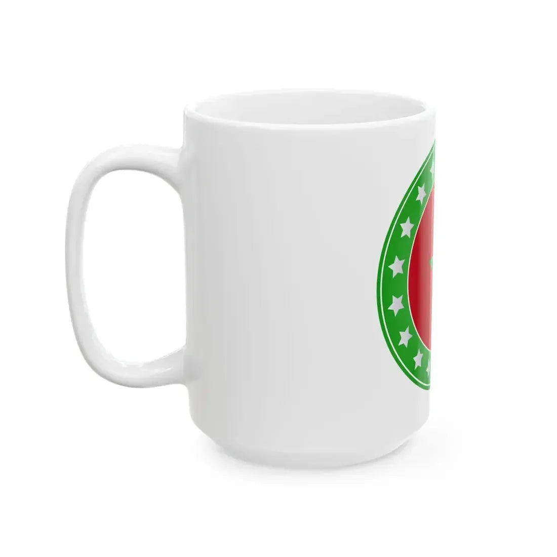 Logo Flag Morocco (Morocco) White Coffee Mug - Go Mug Yourself