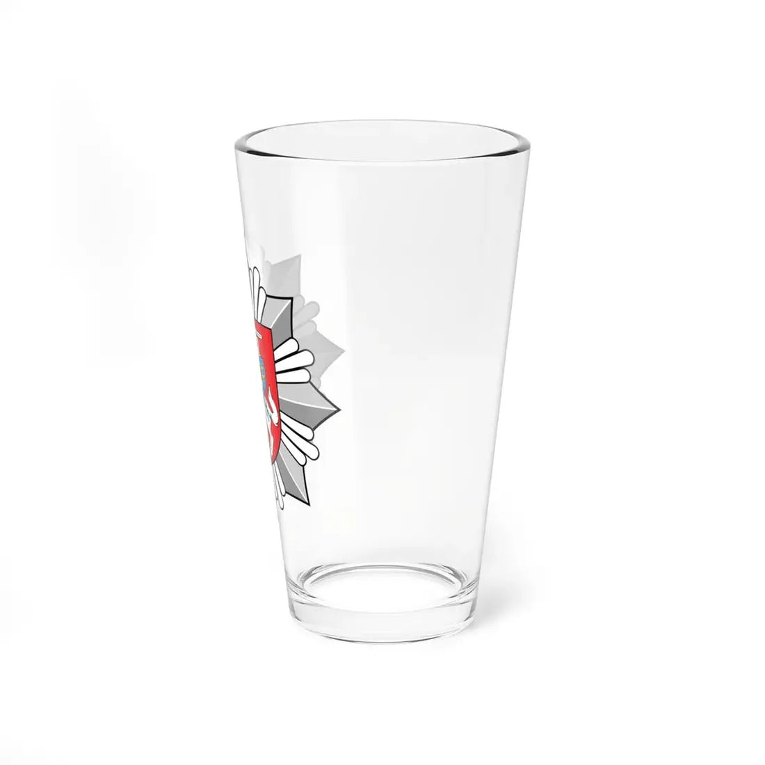 Logo of the Police of Lithuania - Pint Glass 16oz - Go Mug Yourself