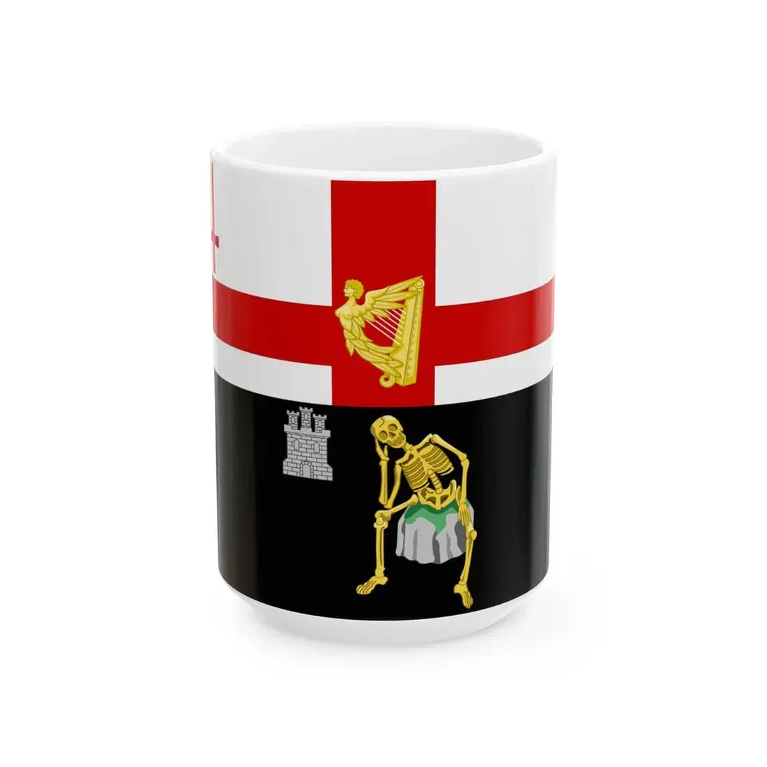 Londonderry flag (Ireland) White Coffee Mug 15oz - Go Mug Yourself