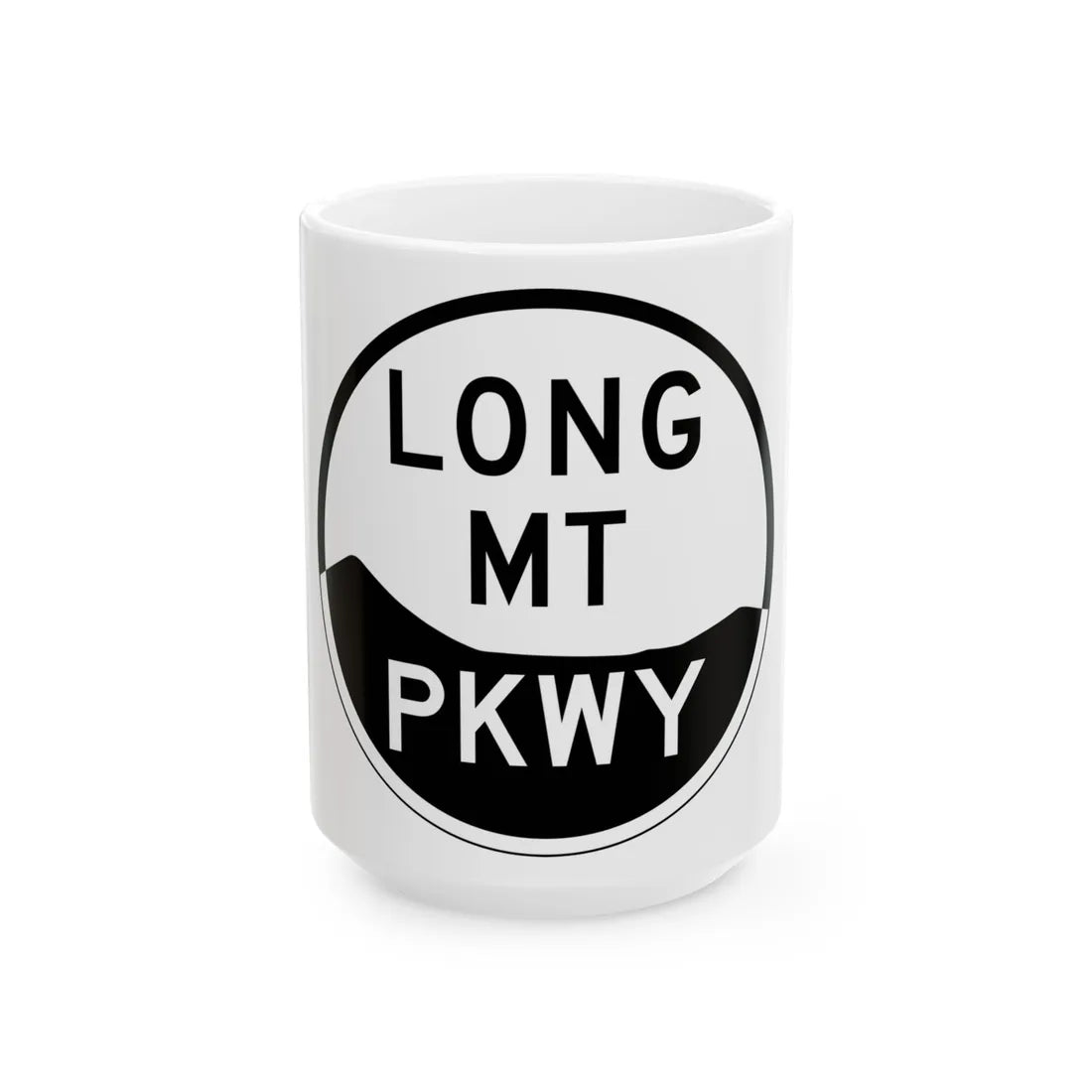 LongMtPkwy (New York) (Road Sign) White Coffee Mug 15oz - Go Mug Yourself