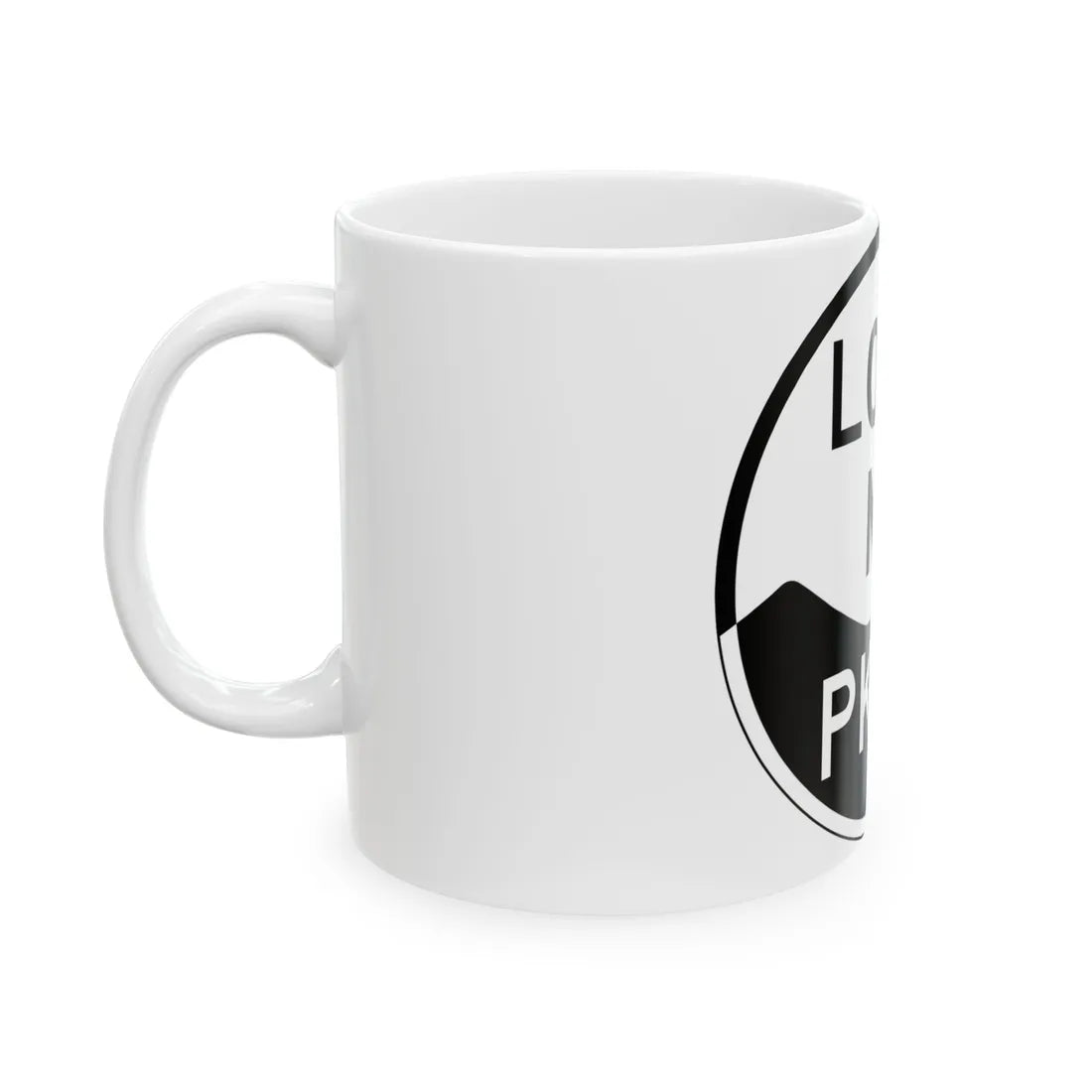 LongMtPkwy (New York) (Road Sign) White Coffee Mug - Go Mug Yourself