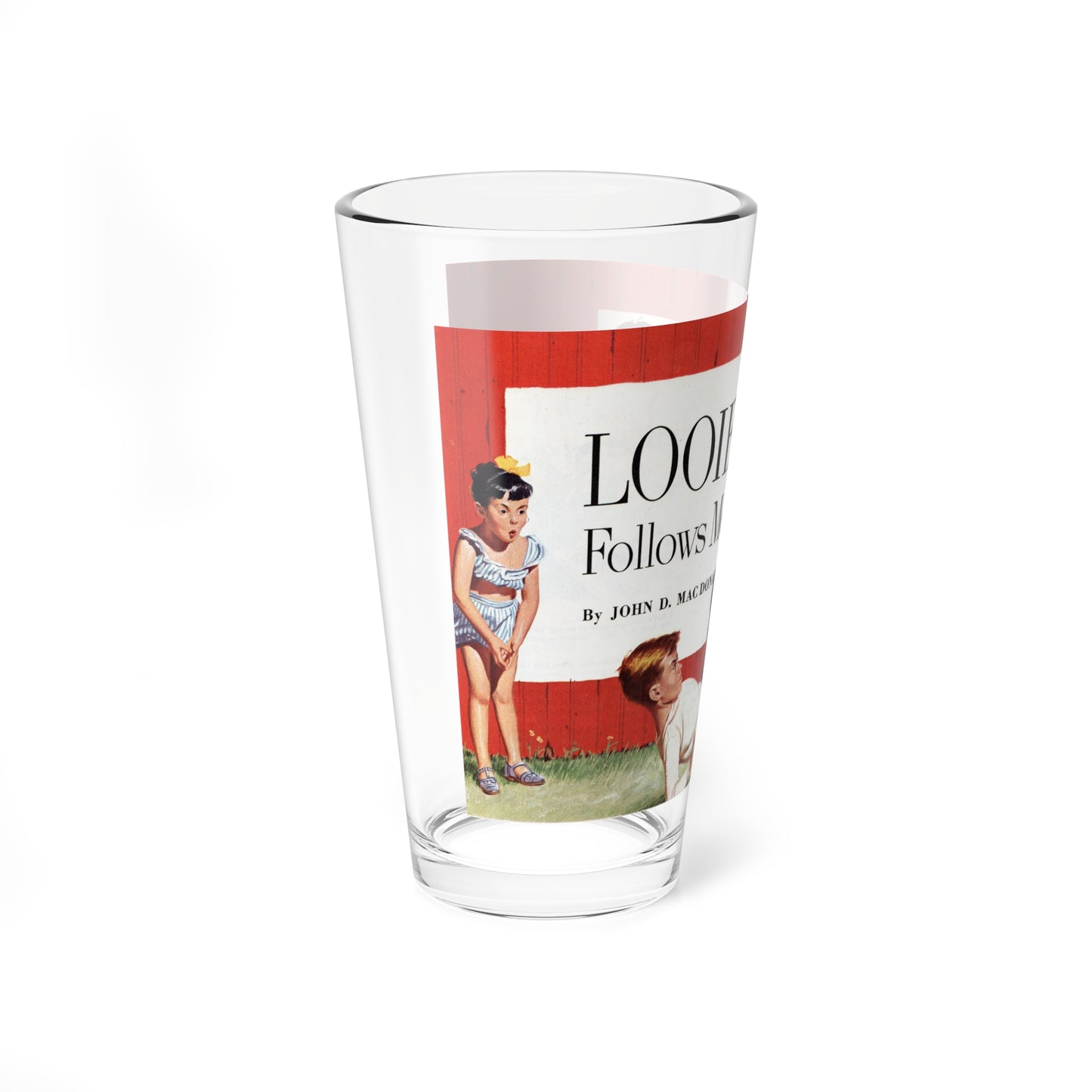 Looie Follows Me, Collier's August 27, 1949 - Pint Glass 16oz-Go Mug Yourself