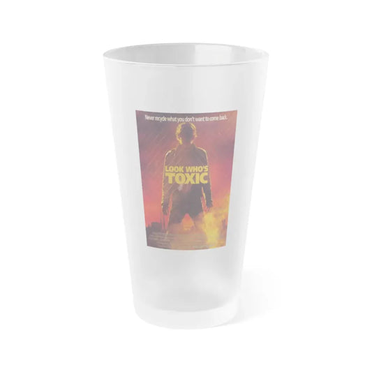 LOOK WHO'S TOXIC 1990 Movie Poster - Frosted Pint Glass 16oz Default Title - Go Mug Yourself