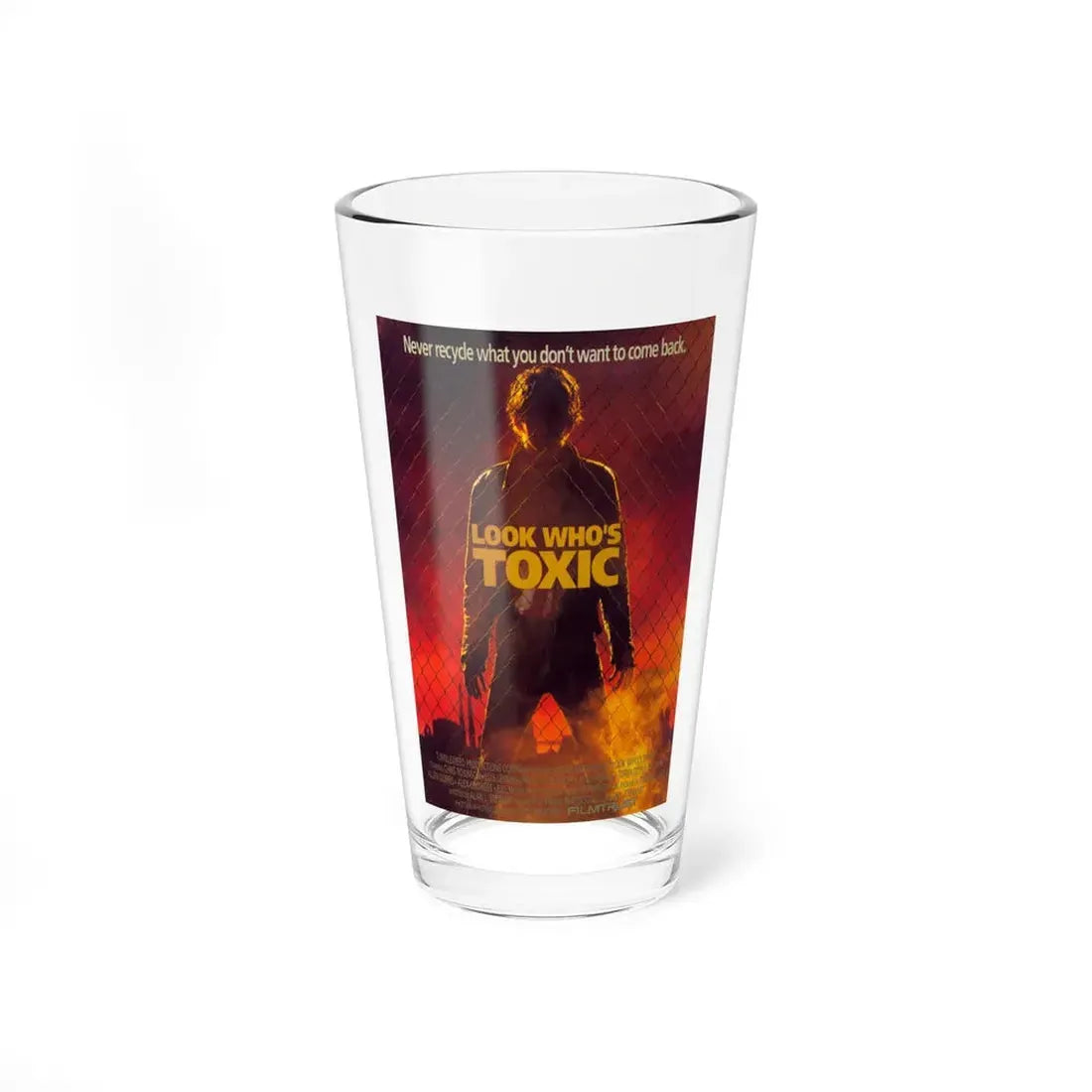 LOOK WHO'S TOXIC 1990 Movie Poster - Pint Glass 16oz 16oz - Go Mug Yourself