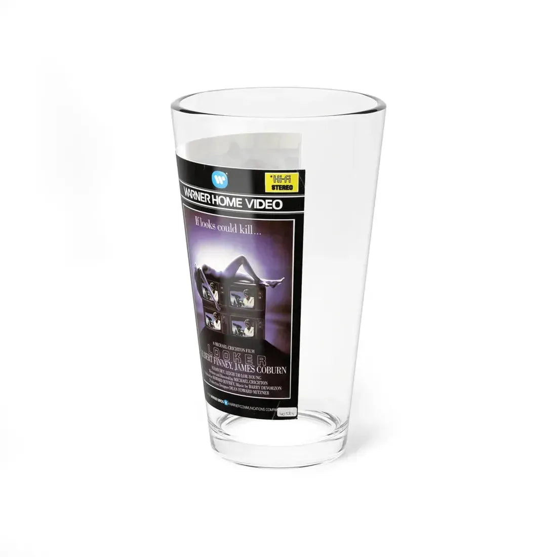 LOOKER (VHS COVER) Pint Glass 16oz - Go Mug Yourself