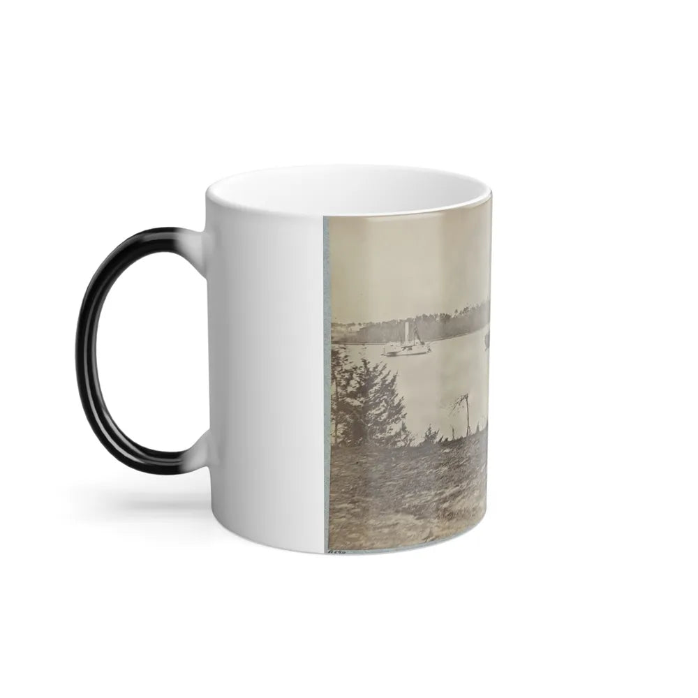 Looking Down James River From Dutch Gap, February 1865 (U.S. Civil War) Color Changing Coffee Mug 11oz-Go Mug Yourself