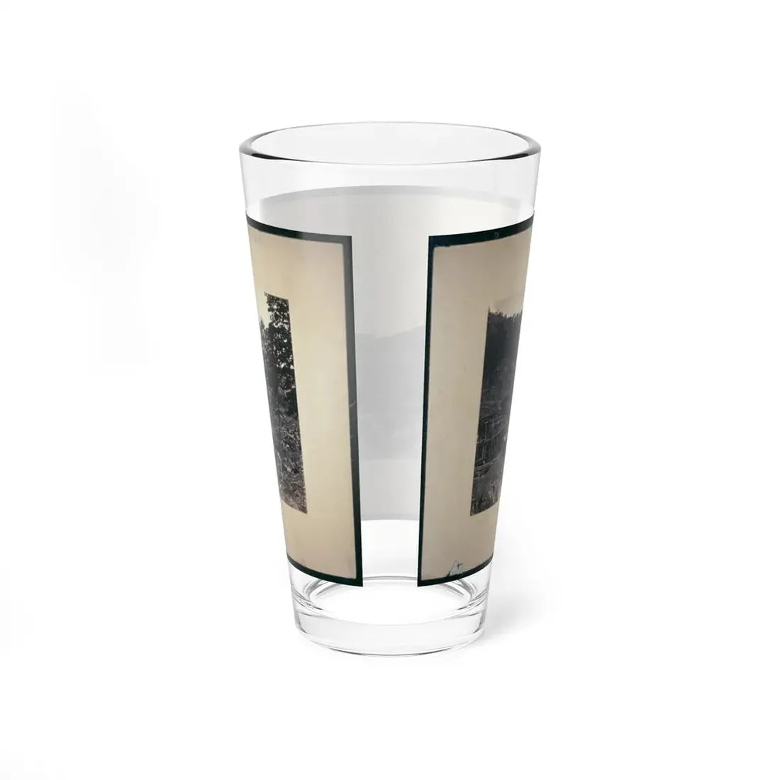 Looking Down The Valley Of Running-Water Creek From Near Whiteside's, Tenn., Nashville & Chattanooga R.R. Bridge On The Left (U.S. Civil War) Pint Glass 16oz - Go Mug Yourself