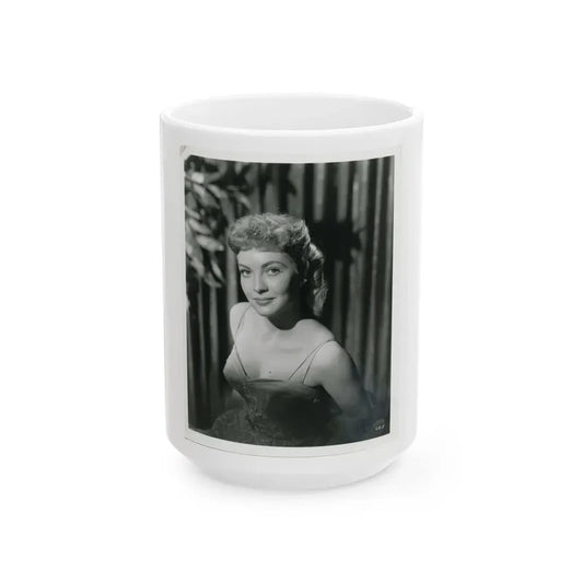 Lori Nelson #01 (Vintage Female Icon) White Coffee Mug 15oz - Go Mug Yourself